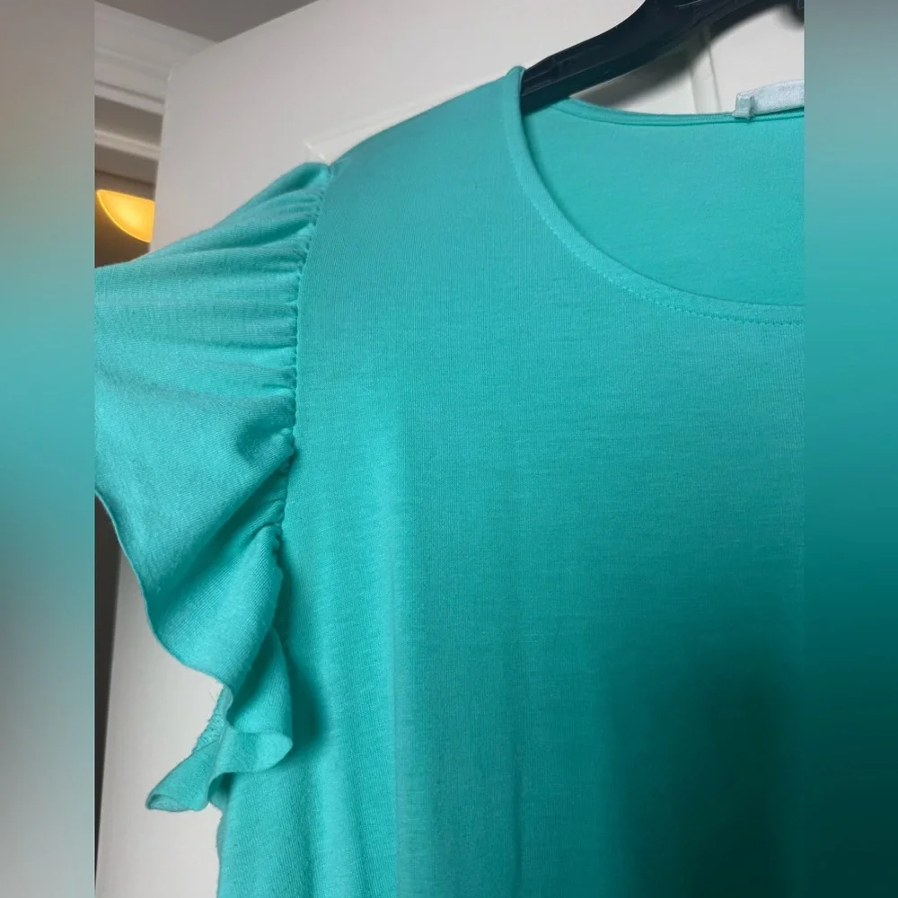 Zenana Ruffle Tunic Top - Picture 3 of 8